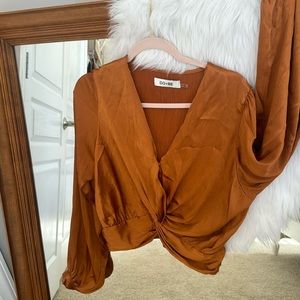 Copper DO+BE Shimmer Top